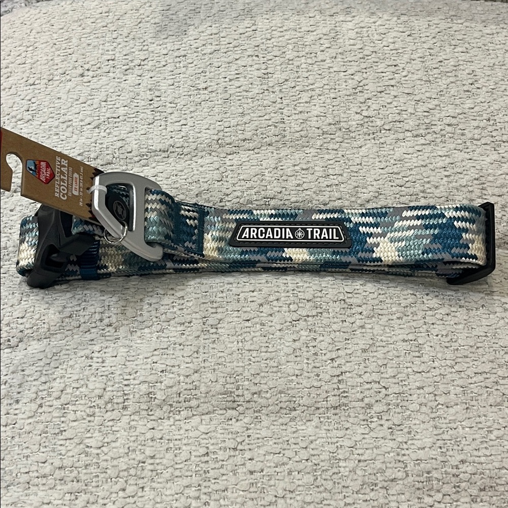Arcadia Trail Rope Dog Reflective Collar in Blue size XXL NWT